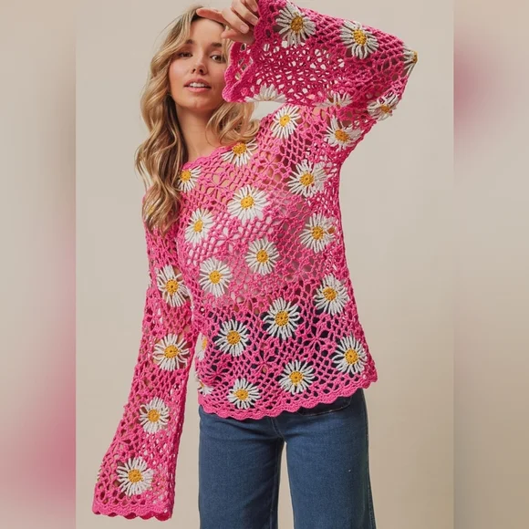 Petal Crochet Cover-Up - Picture 4 of 6